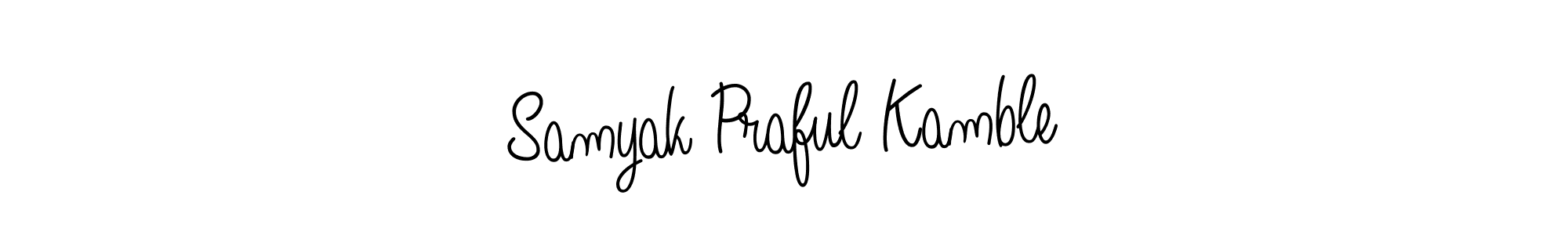 How to make Samyak Praful Kamble signature? Angelique-Rose-font-FFP is a professional autograph style. Create handwritten signature for Samyak Praful Kamble name. Samyak Praful Kamble signature style 5 images and pictures png