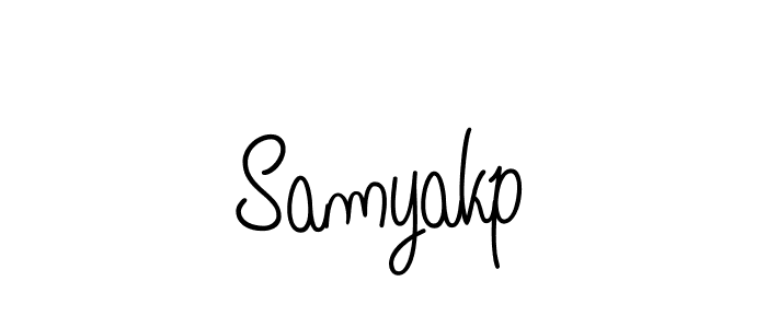 How to make Samyakp name signature. Use Angelique-Rose-font-FFP style for creating short signs online. This is the latest handwritten sign. Samyakp signature style 5 images and pictures png