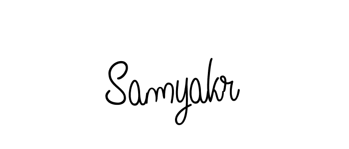 Design your own signature with our free online signature maker. With this signature software, you can create a handwritten (Angelique-Rose-font-FFP) signature for name Samyakr. Samyakr signature style 5 images and pictures png