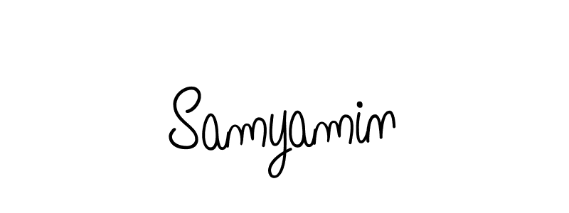 if you are searching for the best signature style for your name Samyamin. so please give up your signature search. here we have designed multiple signature styles  using Angelique-Rose-font-FFP. Samyamin signature style 5 images and pictures png