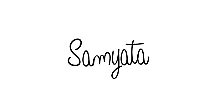 Samyata stylish signature style. Best Handwritten Sign (Angelique-Rose-font-FFP) for my name. Handwritten Signature Collection Ideas for my name Samyata. Samyata signature style 5 images and pictures png