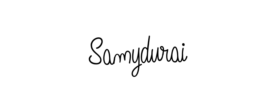 How to make Samydurai name signature. Use Angelique-Rose-font-FFP style for creating short signs online. This is the latest handwritten sign. Samydurai signature style 5 images and pictures png