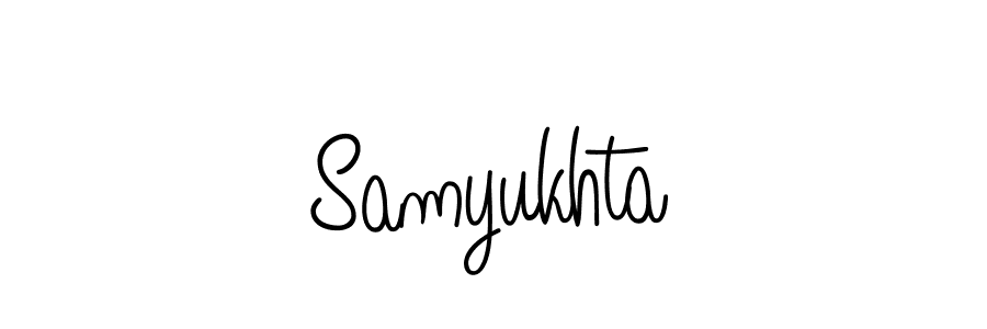 if you are searching for the best signature style for your name Samyukhta. so please give up your signature search. here we have designed multiple signature styles  using Angelique-Rose-font-FFP. Samyukhta signature style 5 images and pictures png