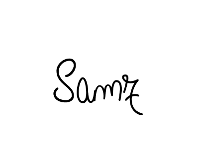 Design your own signature with our free online signature maker. With this signature software, you can create a handwritten (Angelique-Rose-font-FFP) signature for name Samz. Samz signature style 5 images and pictures png