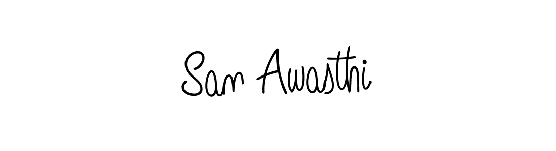 Also You can easily find your signature by using the search form. We will create San Awasthi name handwritten signature images for you free of cost using Angelique-Rose-font-FFP sign style. San Awasthi signature style 5 images and pictures png