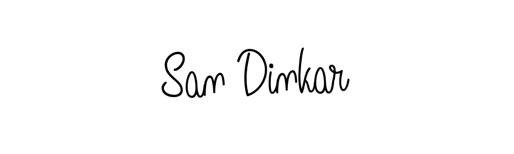 Make a beautiful signature design for name San Dinkar. With this signature (Angelique-Rose-font-FFP) style, you can create a handwritten signature for free. San Dinkar signature style 5 images and pictures png