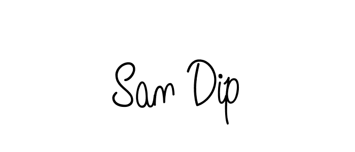 This is the best signature style for the San Dip name. Also you like these signature font (Angelique-Rose-font-FFP). Mix name signature. San Dip signature style 5 images and pictures png