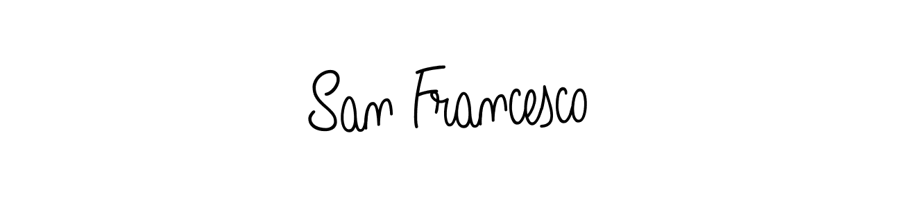 Make a short San Francesco signature style. Manage your documents anywhere anytime using Angelique-Rose-font-FFP. Create and add eSignatures, submit forms, share and send files easily. San Francesco signature style 5 images and pictures png