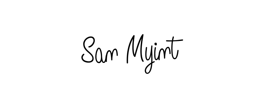 It looks lik you need a new signature style for name San Myint. Design unique handwritten (Angelique-Rose-font-FFP) signature with our free signature maker in just a few clicks. San Myint signature style 5 images and pictures png