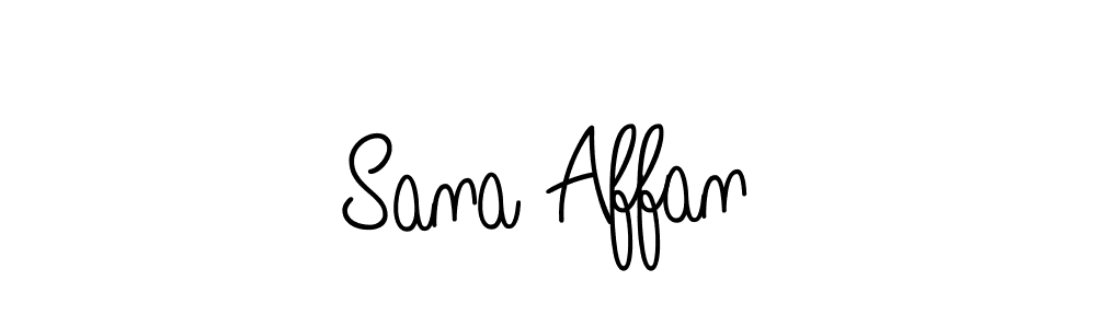 Make a beautiful signature design for name Sana Affan. Use this online signature maker to create a handwritten signature for free. Sana Affan signature style 5 images and pictures png