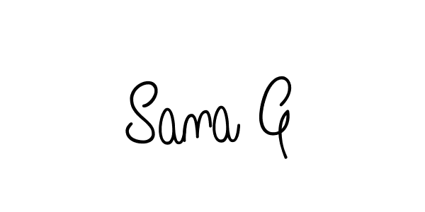 Similarly Angelique-Rose-font-FFP is the best handwritten signature design. Signature creator online .You can use it as an online autograph creator for name Sana G. Sana G signature style 5 images and pictures png