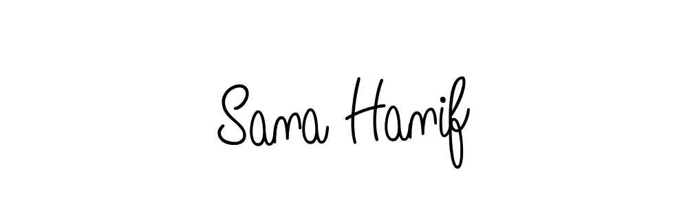 Sana Hanif stylish signature style. Best Handwritten Sign (Angelique-Rose-font-FFP) for my name. Handwritten Signature Collection Ideas for my name Sana Hanif. Sana Hanif signature style 5 images and pictures png