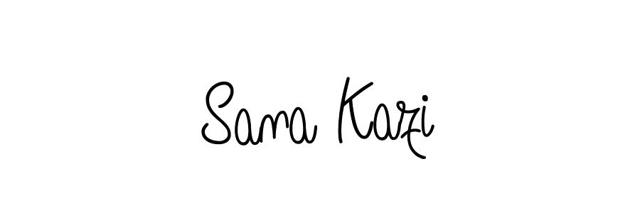 How to make Sana Kazi name signature. Use Angelique-Rose-font-FFP style for creating short signs online. This is the latest handwritten sign. Sana Kazi signature style 5 images and pictures png