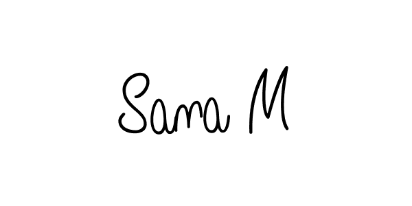 Make a short Sana M signature style. Manage your documents anywhere anytime using Angelique-Rose-font-FFP. Create and add eSignatures, submit forms, share and send files easily. Sana M signature style 5 images and pictures png