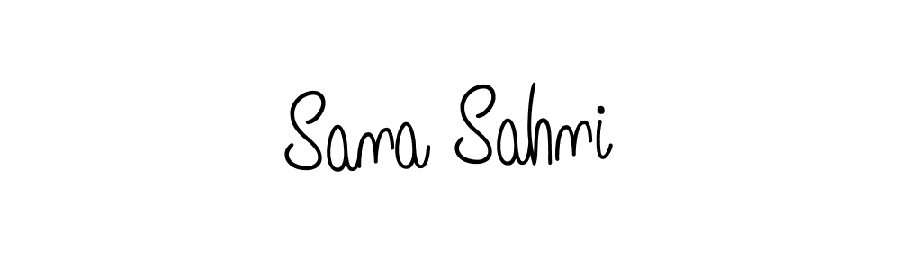 Check out images of Autograph of Sana Sahni name. Actor Sana Sahni Signature Style. Angelique-Rose-font-FFP is a professional sign style online. Sana Sahni signature style 5 images and pictures png