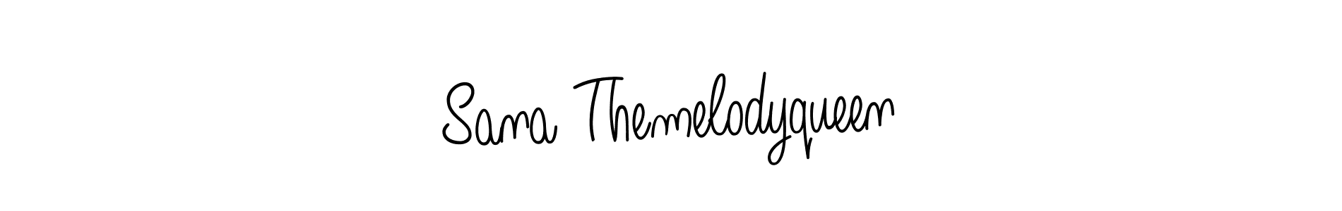 Also we have Sana Themelodyqueen name is the best signature style. Create professional handwritten signature collection using Angelique-Rose-font-FFP autograph style. Sana Themelodyqueen signature style 5 images and pictures png