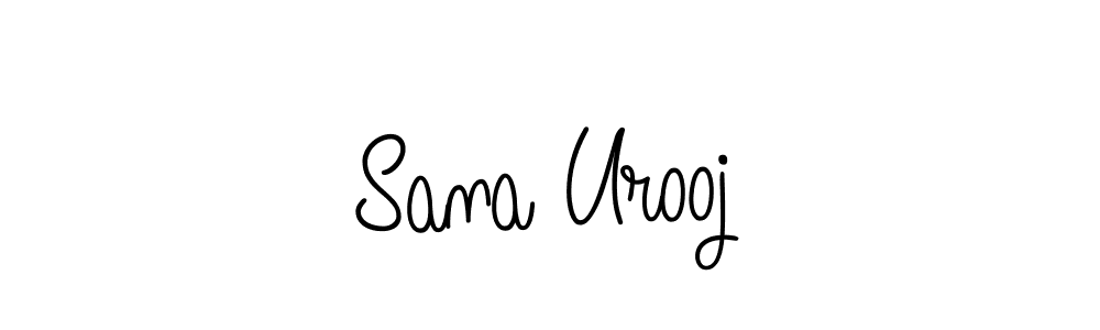 Make a beautiful signature design for name Sana Urooj. With this signature (Angelique-Rose-font-FFP) style, you can create a handwritten signature for free. Sana Urooj signature style 5 images and pictures png