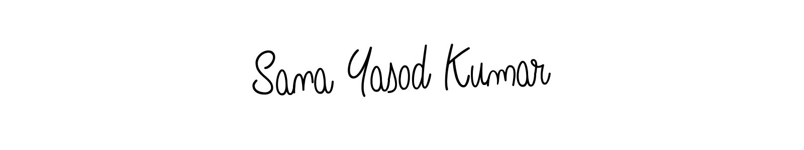 Also we have Sana Yasod Kumar name is the best signature style. Create professional handwritten signature collection using Angelique-Rose-font-FFP autograph style. Sana Yasod Kumar signature style 5 images and pictures png