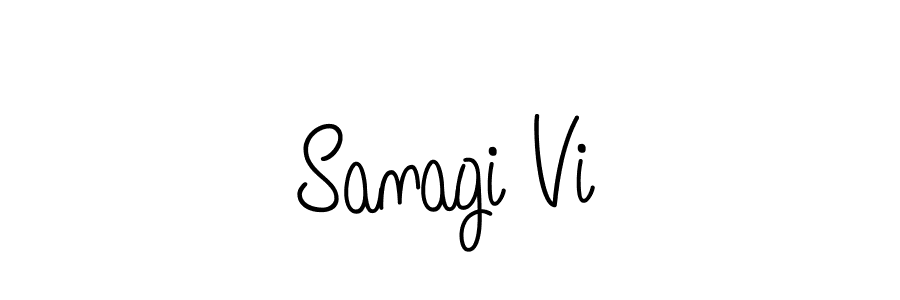 Make a beautiful signature design for name Sanagi Vi. With this signature (Angelique-Rose-font-FFP) style, you can create a handwritten signature for free. Sanagi Vi signature style 5 images and pictures png