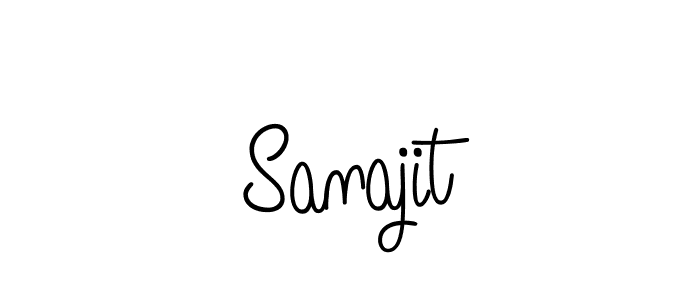 How to make Sanajit signature? Angelique-Rose-font-FFP is a professional autograph style. Create handwritten signature for Sanajit name. Sanajit signature style 5 images and pictures png