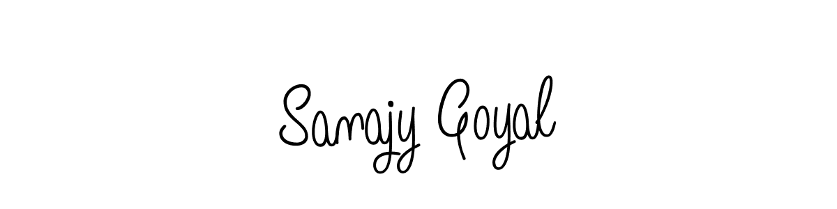 Design your own signature with our free online signature maker. With this signature software, you can create a handwritten (Angelique-Rose-font-FFP) signature for name Sanajy Goyal. Sanajy Goyal signature style 5 images and pictures png