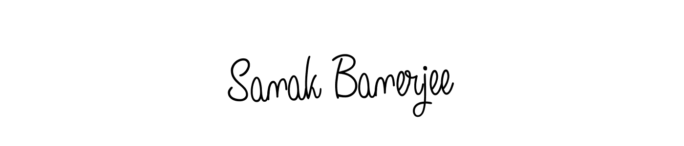 Design your own signature with our free online signature maker. With this signature software, you can create a handwritten (Angelique-Rose-font-FFP) signature for name Sanak Banerjee. Sanak Banerjee signature style 5 images and pictures png