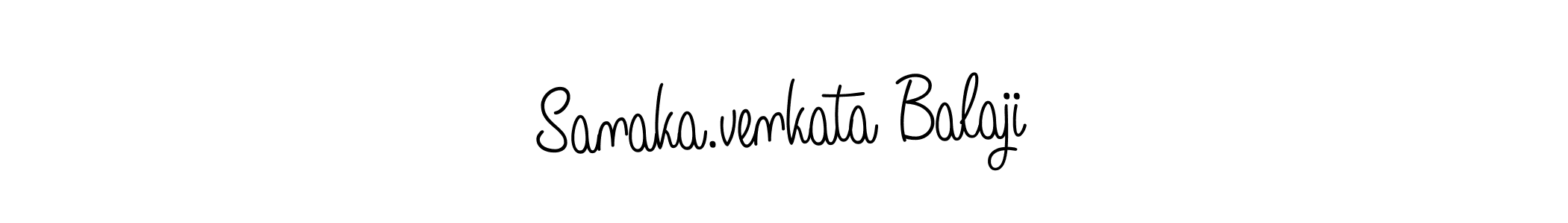 Create a beautiful signature design for name Sanaka.venkata Balaji. With this signature (Angelique-Rose-font-FFP) fonts, you can make a handwritten signature for free. Sanaka.venkata Balaji signature style 5 images and pictures png