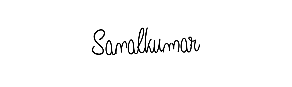 Make a beautiful signature design for name Sanalkumar. With this signature (Angelique-Rose-font-FFP) style, you can create a handwritten signature for free. Sanalkumar signature style 5 images and pictures png