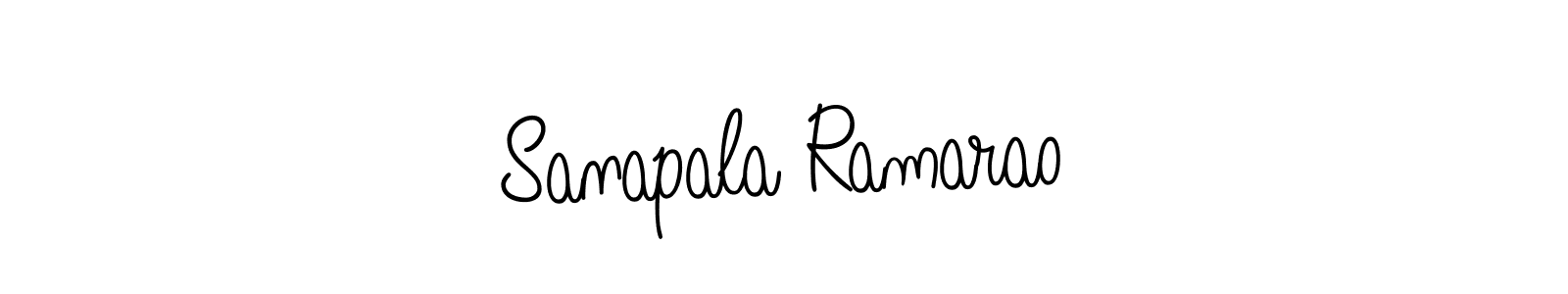 Sanapala Ramarao stylish signature style. Best Handwritten Sign (Angelique-Rose-font-FFP) for my name. Handwritten Signature Collection Ideas for my name Sanapala Ramarao. Sanapala Ramarao signature style 5 images and pictures png