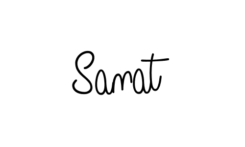 Make a beautiful signature design for name Sanat. With this signature (Angelique-Rose-font-FFP) style, you can create a handwritten signature for free. Sanat signature style 5 images and pictures png