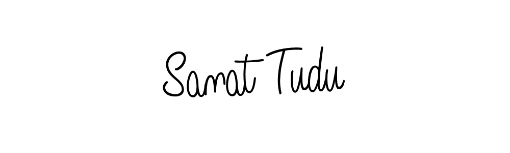 Design your own signature with our free online signature maker. With this signature software, you can create a handwritten (Angelique-Rose-font-FFP) signature for name Sanat Tudu. Sanat Tudu signature style 5 images and pictures png