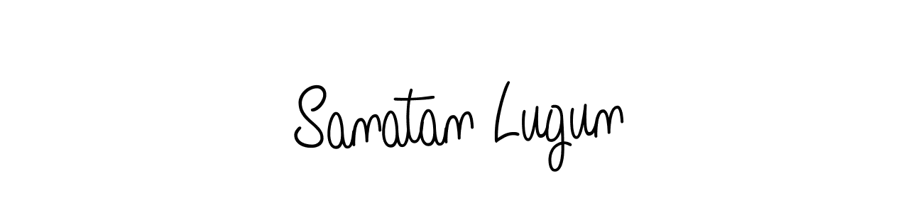 Create a beautiful signature design for name Sanatan Lugun. With this signature (Angelique-Rose-font-FFP) fonts, you can make a handwritten signature for free. Sanatan Lugun signature style 5 images and pictures png