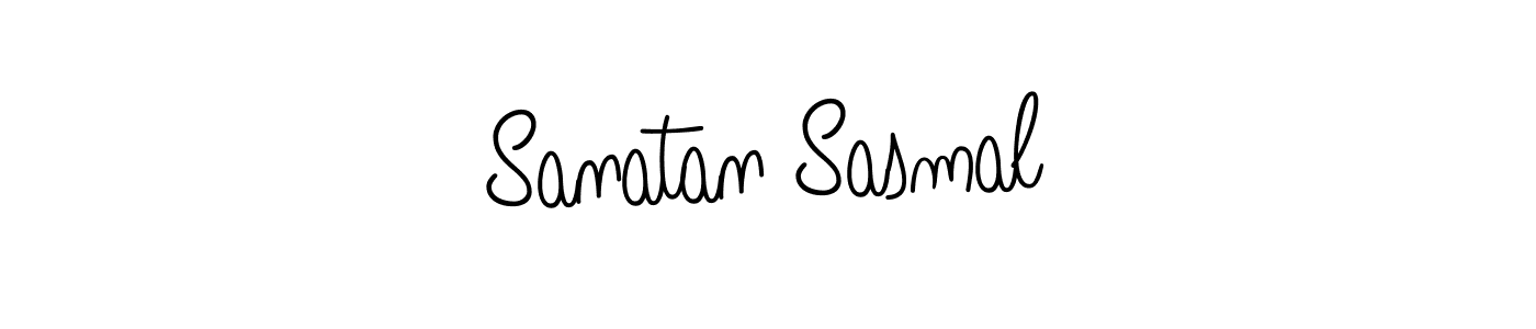 Design your own signature with our free online signature maker. With this signature software, you can create a handwritten (Angelique-Rose-font-FFP) signature for name Sanatan Sasmal. Sanatan Sasmal signature style 5 images and pictures png