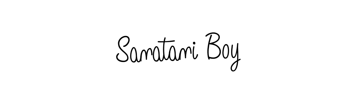 How to Draw Sanatani Boy signature style? Angelique-Rose-font-FFP is a latest design signature styles for name Sanatani Boy. Sanatani Boy signature style 5 images and pictures png
