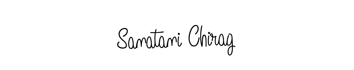 The best way (Angelique-Rose-font-FFP) to make a short signature is to pick only two or three words in your name. The name Sanatani Chirag include a total of six letters. For converting this name. Sanatani Chirag signature style 5 images and pictures png