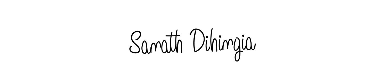 How to make Sanath Dihingia name signature. Use Angelique-Rose-font-FFP style for creating short signs online. This is the latest handwritten sign. Sanath Dihingia signature style 5 images and pictures png
