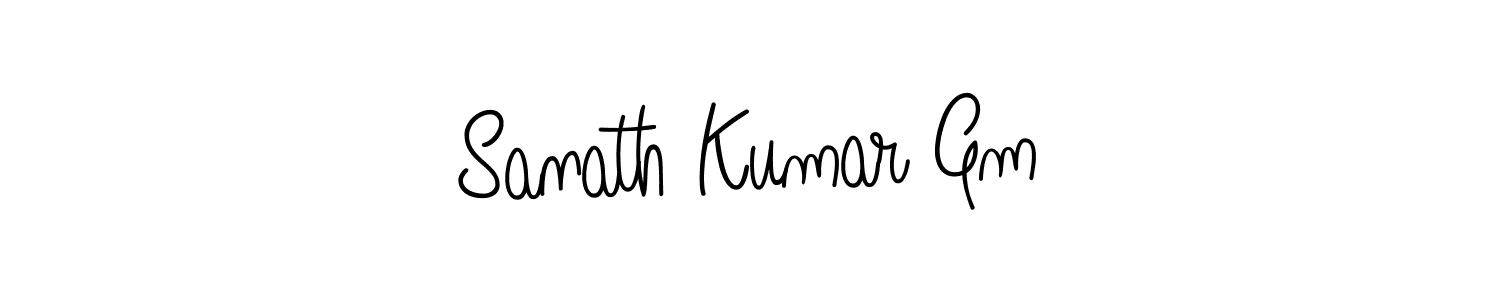 Sanath Kumar Gm stylish signature style. Best Handwritten Sign (Angelique-Rose-font-FFP) for my name. Handwritten Signature Collection Ideas for my name Sanath Kumar Gm. Sanath Kumar Gm signature style 5 images and pictures png