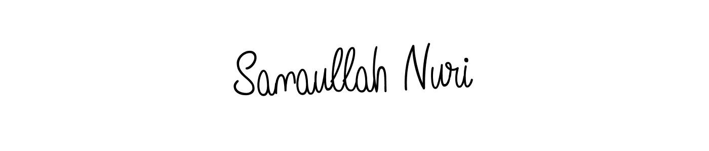 Create a beautiful signature design for name Sanaullah Nuri. With this signature (Angelique-Rose-font-FFP) fonts, you can make a handwritten signature for free. Sanaullah Nuri signature style 5 images and pictures png