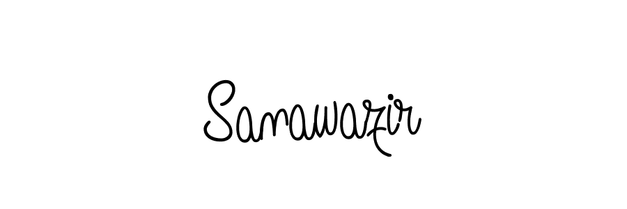 Sanawazir stylish signature style. Best Handwritten Sign (Angelique-Rose-font-FFP) for my name. Handwritten Signature Collection Ideas for my name Sanawazir. Sanawazir signature style 5 images and pictures png