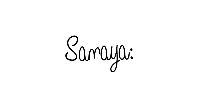 Make a beautiful signature design for name Sanaya:. Use this online signature maker to create a handwritten signature for free. Sanaya: signature style 5 images and pictures png