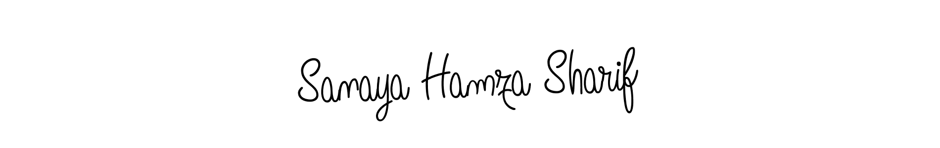 Also You can easily find your signature by using the search form. We will create Sanaya Hamza Sharif name handwritten signature images for you free of cost using Angelique-Rose-font-FFP sign style. Sanaya Hamza Sharif signature style 5 images and pictures png