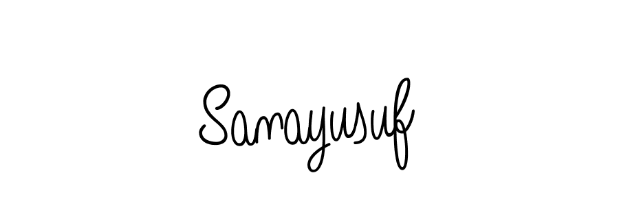 Make a beautiful signature design for name Sanayusuf. Use this online signature maker to create a handwritten signature for free. Sanayusuf signature style 5 images and pictures png