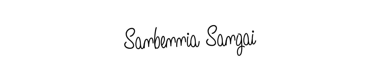 Angelique-Rose-font-FFP is a professional signature style that is perfect for those who want to add a touch of class to their signature. It is also a great choice for those who want to make their signature more unique. Get Sanbennia Sangai name to fancy signature for free. Sanbennia Sangai signature style 5 images and pictures png