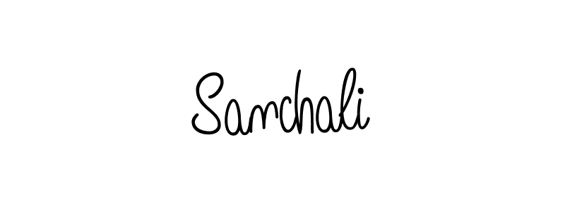 Design your own signature with our free online signature maker. With this signature software, you can create a handwritten (Angelique-Rose-font-FFP) signature for name Sanchali. Sanchali signature style 5 images and pictures png