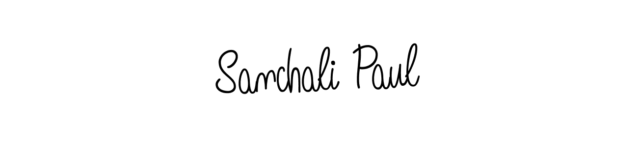 Sanchali Paul stylish signature style. Best Handwritten Sign (Angelique-Rose-font-FFP) for my name. Handwritten Signature Collection Ideas for my name Sanchali Paul. Sanchali Paul signature style 5 images and pictures png