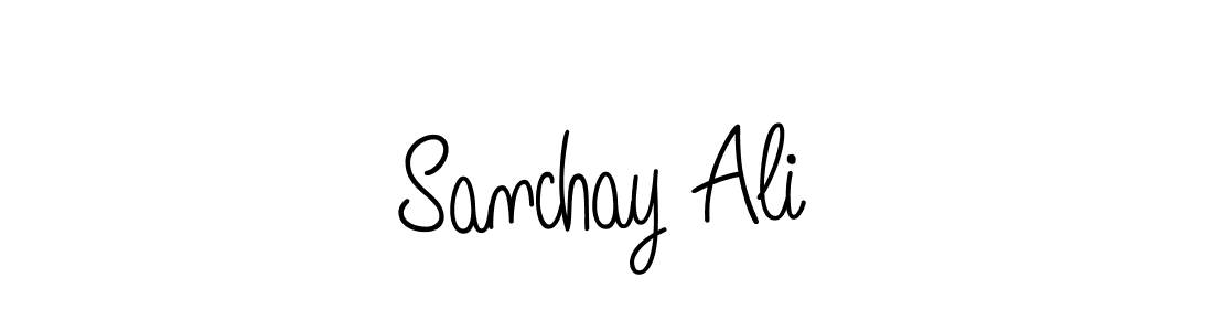 How to make Sanchay Ali signature? Angelique-Rose-font-FFP is a professional autograph style. Create handwritten signature for Sanchay Ali name. Sanchay Ali signature style 5 images and pictures png