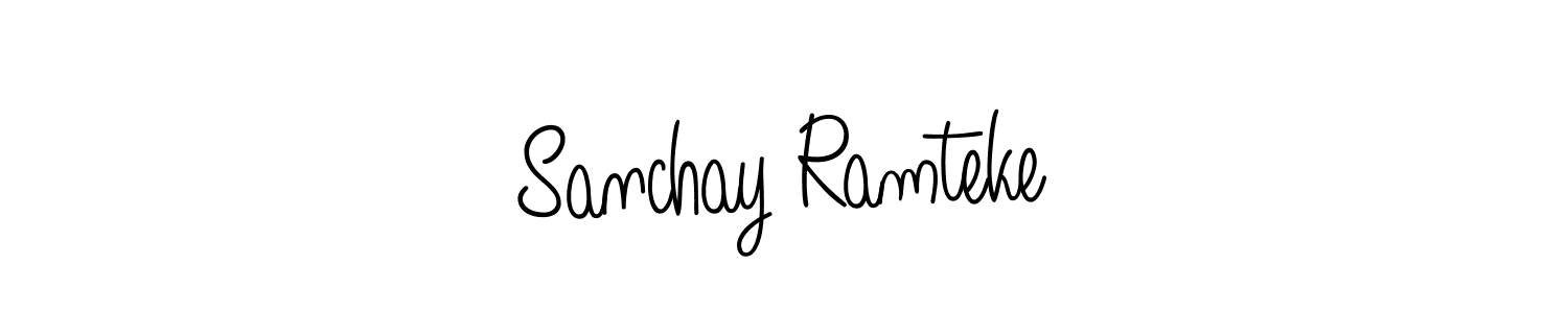 How to Draw Sanchay Ramteke signature style? Angelique-Rose-font-FFP is a latest design signature styles for name Sanchay Ramteke. Sanchay Ramteke signature style 5 images and pictures png