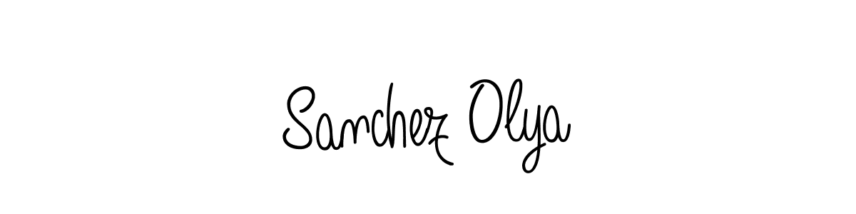 Once you've used our free online signature maker to create your best signature Angelique-Rose-font-FFP style, it's time to enjoy all of the benefits that Sanchez Olya name signing documents. Sanchez Olya signature style 5 images and pictures png