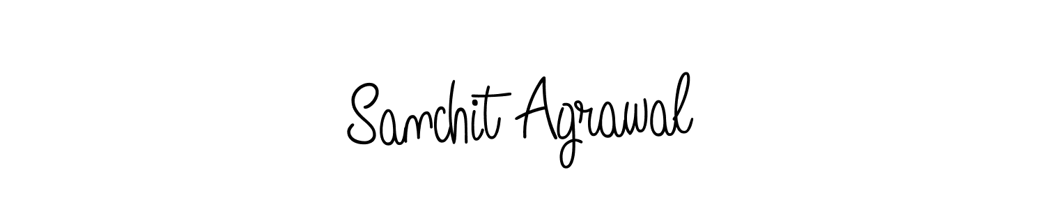 How to Draw Sanchit Agrawal signature style? Angelique-Rose-font-FFP is a latest design signature styles for name Sanchit Agrawal. Sanchit Agrawal signature style 5 images and pictures png
