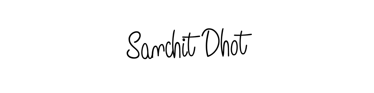 How to make Sanchit Dhot signature? Angelique-Rose-font-FFP is a professional autograph style. Create handwritten signature for Sanchit Dhot name. Sanchit Dhot signature style 5 images and pictures png